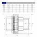 Муфта розбірна ПВХ Hidroten НР 1002077, перехідна, d1 1/2"- 50 мм AQ_31112 фото 2
