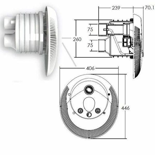 Протитечія Aquaviva WTB300T 60 м3/год (380 В) AQ_18594 фото