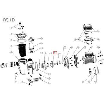 Крильчатка насоса Hayward RS3011, 1 HP (SPX3011CE) AQ_26632 фото