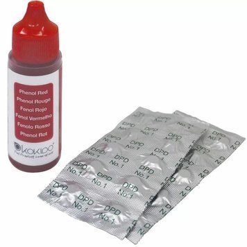 Таблетки + Краплі Kokido K101CBX24 для тестера K029BU (20cc Phenol + 20pcs DPD) двокомпонентний AQ_28855 фото