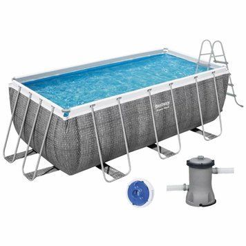 Каркасний басейн Bestway 56722 (412х201х122 см) з картриджним фільтром та драбиною AQ_22694 фото