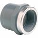 Муфта ПВХ Effast RGRMAR020B перехідна, з металічним кільцем d20x1/2" AQ_19184 фото 1