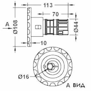 Форсунка гідромасажна Emaux EM0018 з обертанням фігурна AQ_4356 фото
