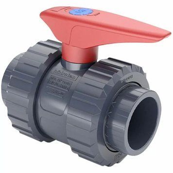 Кран кульовий ПВХ Hidroten 1011682, з муфтовим закінченням, d110 мм AQ_31202 фото