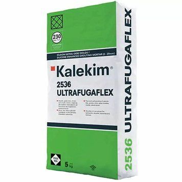 Еластична фуга для швів із силіконом Kalekim Ultrafuga Flex 2536 (5 кг) Сірий сатин AQ_28550 фото