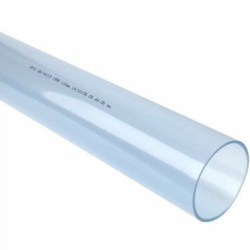 Труба прозрачная ПВХ (PVC-U) напорная клеевая Aquaviva PN10 d110 мм AQ_20990 фото