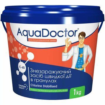 Хлор AquaDoctor C-60 1 кг в гранулах AQ_15540 фото
