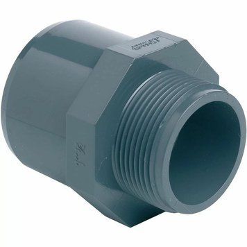 Муфта ПВХ Effast RGRAMG040D перехідна, із зовнішньою різьбою d40x50x1" AQ_19076 фото