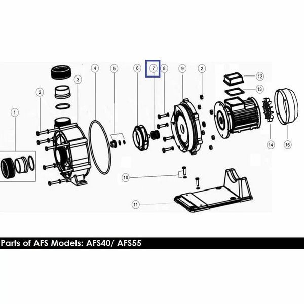Ущільнююче кільце Emaux 04015054 насосів AFS40/AFS55 (Сальник) AQ_16815 фото