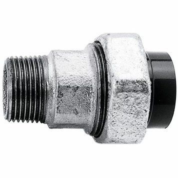 Муфта разборная ПВХ/сталь Praher переходная с наружной резьбой, d63x2" AQ_33288 фото