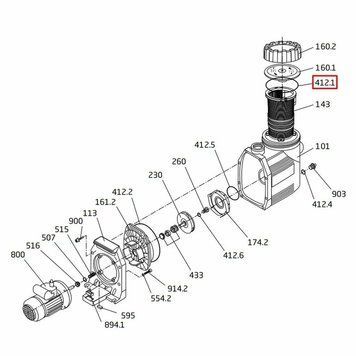 Ущільнювальне кільце кришки префільтра Speck BADU Prime (292.1141.210) AQ_26083 фото
