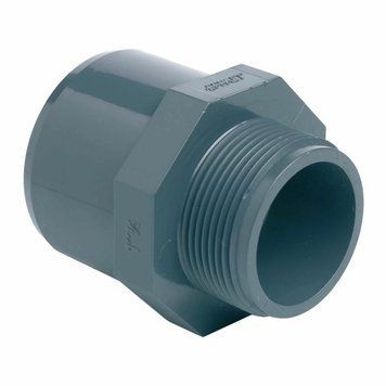 Муфта ПВХ Effast RGRAMG063F перехідна, із зовнішньою різьбою d63x75x1-1/2" AQ_19082 фото