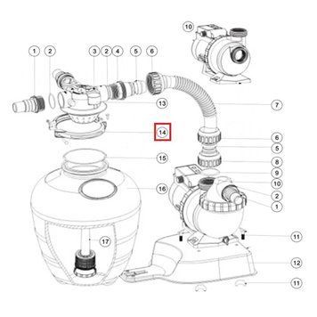 Хомут кріплення (89033602) для фільтрів Emaux серії FSU AQ_19917 фото