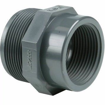 Перехідник різьбовий ПВХ Effast RERRIE050E, d1-1/2"x1-1/4" AQ_29548 фото