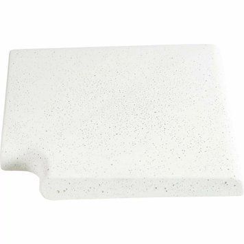 Кутовий копінговий камінь Aquazone Tuff 250x300x50-25 мм, білий (пористий) AQ_34633 фото