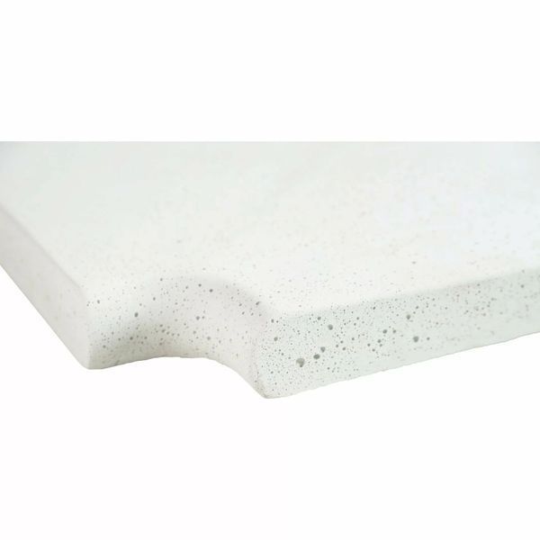 Кутовий копінговий камінь Aquazone Tuff 250x300x50-25 мм, білий (пористий) AQ_34633 фото